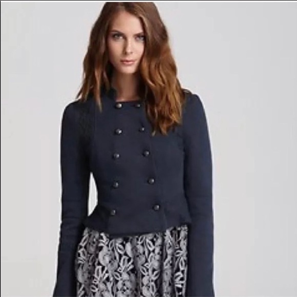 Free People Military Cropped Jacket Size 8 - Picture 2 of 8